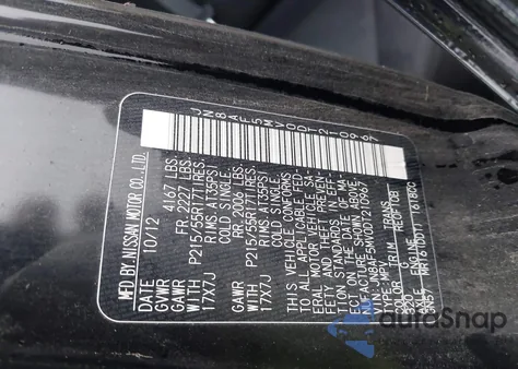 2013 Nissan Juke S из США, поврежденный, VIN JN8AF5MV0DT210967